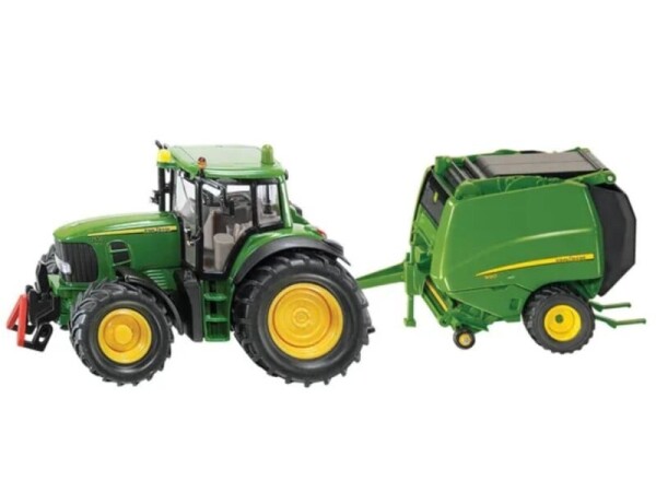 Siku John Deere 6920 sa balirkom za okrugle bale