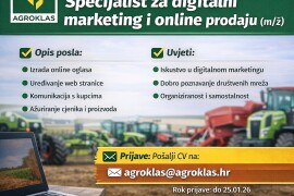 Specijalist za digitalni marketing i online prodaju - Agroklas