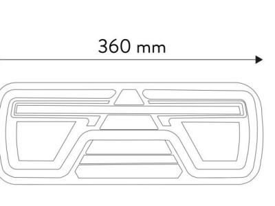 Stražnja LED lampa, 10-30 V, 5 funkcija TT.12602