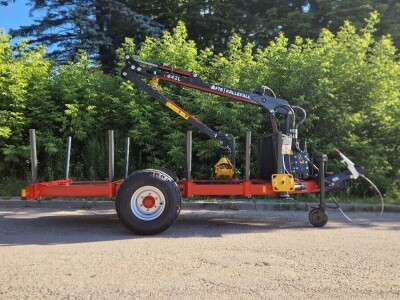 Šumarska prikolica FTG FB 30D s dizalicom FB42L