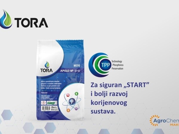 TORA APOLO NP 12:43 - STARTNO GNOJIVO S VISOKIM SADRŽAJEM FOSFORA