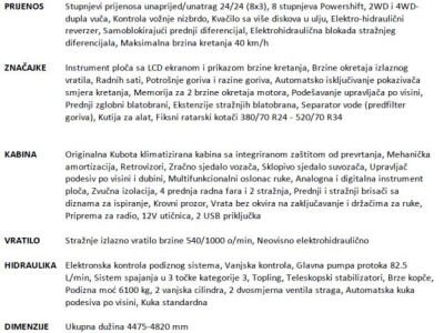 Traktor KUBOTA M6-121 U