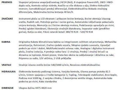 Traktor KUBOTA M6-131 U