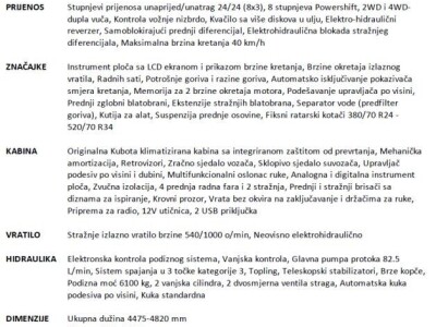 Traktor KUBOTA M6-131 US