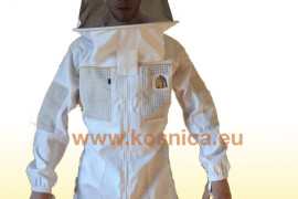 Pčelarsko ventilirajuće odijelo (kombinezon) specijal P. s okruglim modelom šešira + irski model šešira (2 šešira) - XL