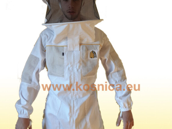 Pčelarsko ventilirajuće odijelo (kombinezon) specijal P. s okruglim modelom šešira + irski model šešira (2 šešira) - XL
