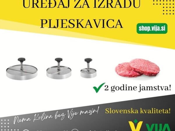 Uređaj za izradu pljeskavica - ručni, inox