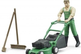 Bruder Vrtlar s kosilicom i vrtnom opremom