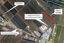 Zemljište pored puta NoviSad-Rumenka, 2 jutra (20 EUR/m2)