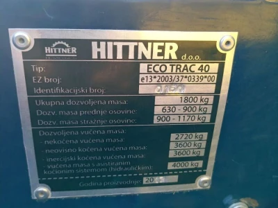 Traktor ECOTRAC 40 motor LOMBARDINI LDW 1603 dizel