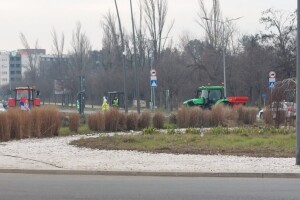 Blokada kružnog toka u Novom Sadu