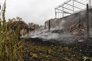 Požar na imanju porodice Jovanović u selu Cerovac