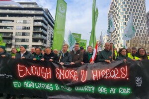 Prosvjed europskih poljoprivrednika u Bruxellesu