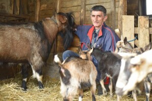 Slavko Brkić i jarac Boško