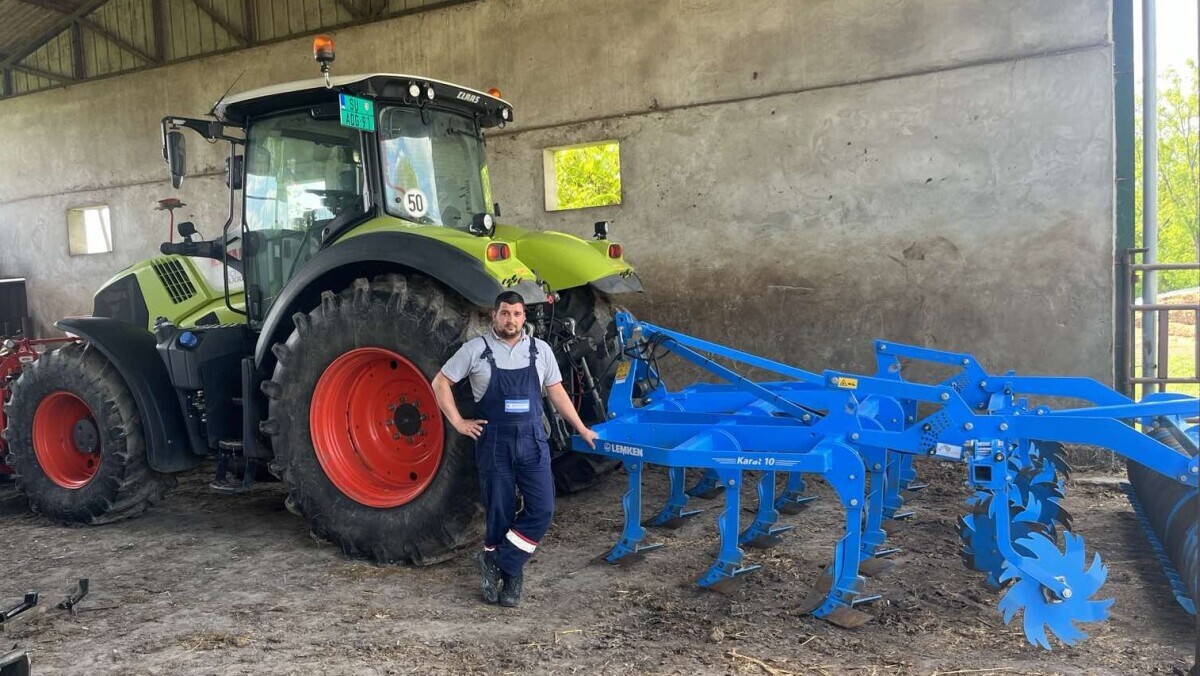 Miloš Stanović ispred grubera Lemken Karat 10