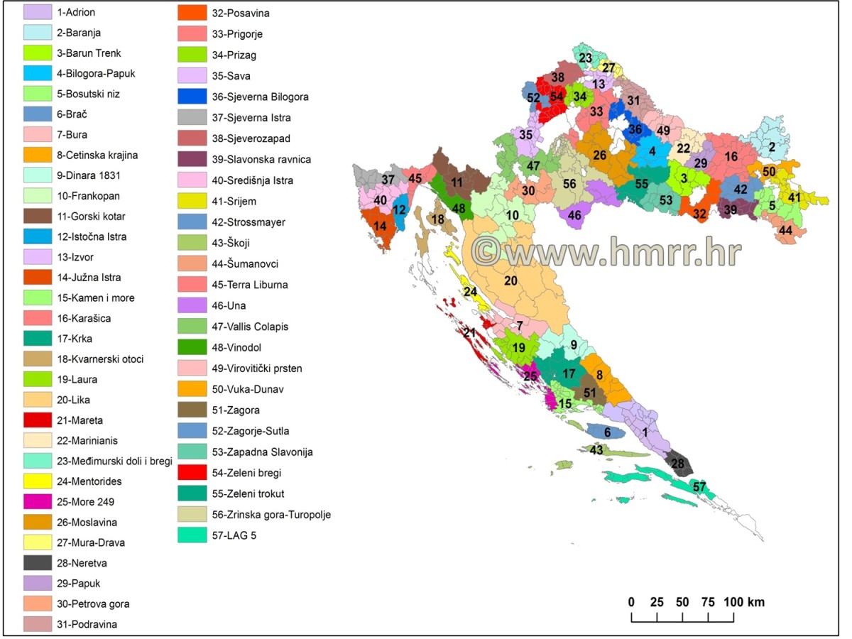 poljoprivredna karta hrvatske Gdje se nalaze? Karta hrvatskih LAG ova!   Poljoprivredne vijesti  poljoprivredna karta hrvatske