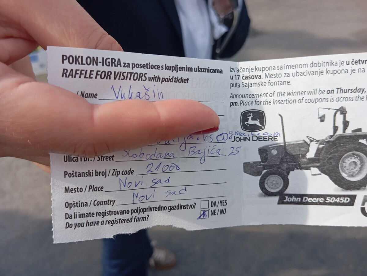 Izvlačenje nagrade na sajmu