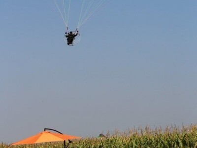 Let iznad KWS pokusnog polja