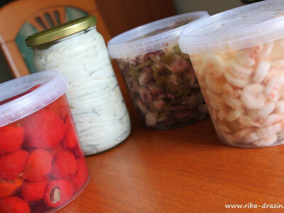 Pepersit, kozice, Hobotnica