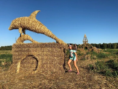 14. Slama land art