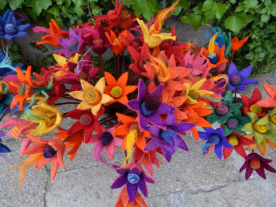 Cvijeće od filcane vune