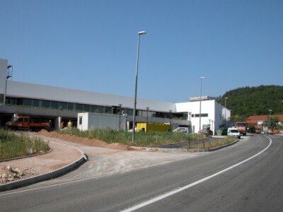 PC tvrtke MEL Lovrić u Hrvacama pri kraju gradnje (detalj)