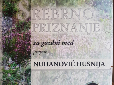 Srebrna nagrada za kvalitet šumskog meda