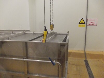 Detalj iz pogona - u kotlu postaje gruš