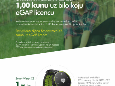 Smartwatch X2 za 1,00 kunu uz bilo koju eGAP licencu [3]
