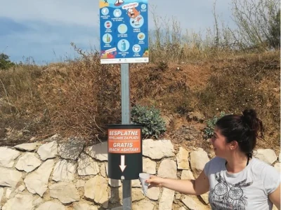 AKKIJA UDRUGE VOLIM VLAŠIĆI NA PAGU: „Molimo ne bacajte opuške, naše ribe i ptice ne puše“