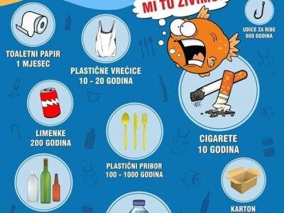 AKKIJA UDRUGE VOLIM VLAŠIĆI NA PAGU: „Molimo ne bacajte opuške, naše ribe i ptice ne puše“