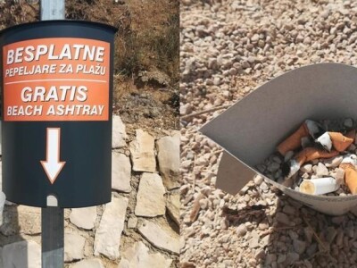 AKKIJA UDRUGE VOLIM VLAŠIĆI NA PAGU: „Molimo ne bacajte opuške, naše ribe i ptice ne puše“