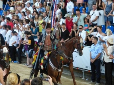 Alkar kopljanik Frano Ivković, slavodobitnik 300-te Sinjske alke održane 9. kolovoza 2015.