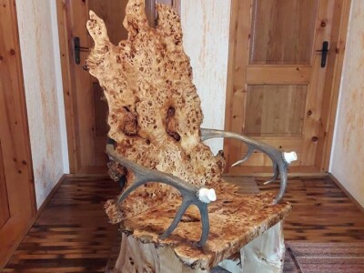 Bački Monoštor: Umetnička dela od komada drveta i jelenskih rogova