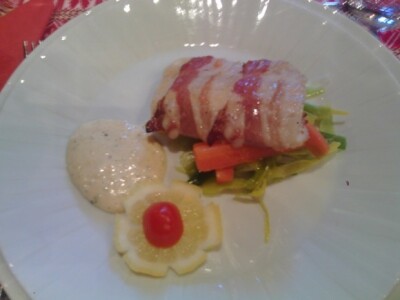 Smuđ u ovitku od dimljene slanine