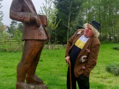 Dva bokca - skulptura i Bistrički