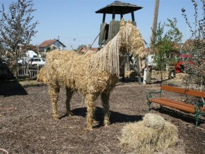 Konj - kreacija iz slame