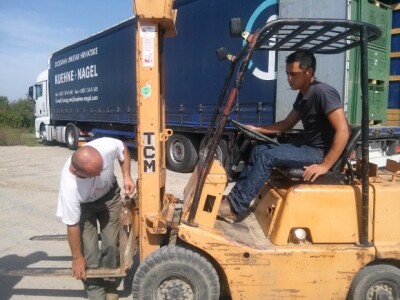 Miroslav Kolić na utovarivaču