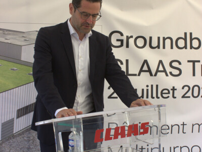 Claas postavlja kamen temeljac za novi multifunkcionalni proizvodni pogon u tvornici traktora u Le Mansu