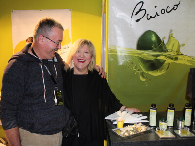 Maslinar Silvano Bartolić na štandu uljare Baioco