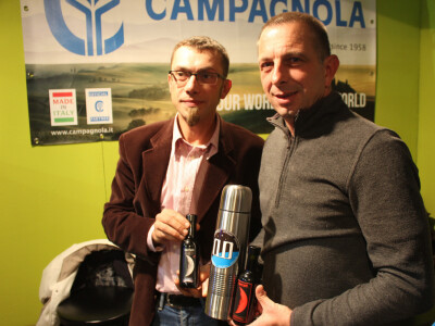 Na štandu tvrtke Entrada - dr.sc. Aljoša Vitasović i Marino Tumpić