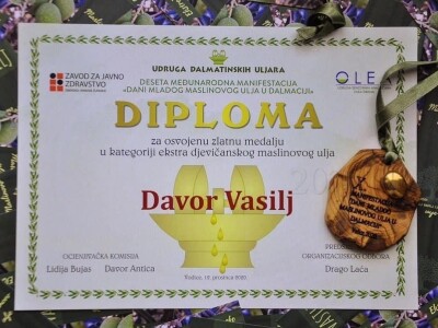 Davor Vasilj: Gorčina i pikantnost ulja ukazuju na nutritivne i zdravstvene vrijednosti maslinovog ulja
