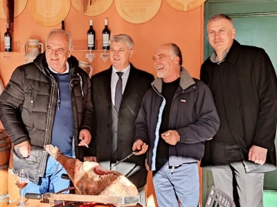 DEGUSTACIJA GODINE U KRALJEVSKIM VINOGRADIMA: Orsili brkove dalamtinskim delicijama od slavonske fajferice!