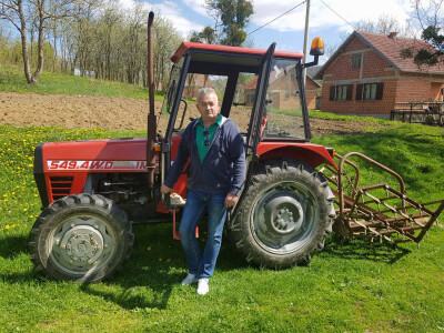 Ilija Drageljević na svom gospodarstvu