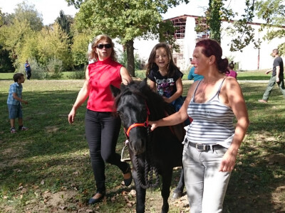 Mališani su uživali u jahanju...