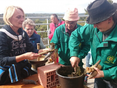 Punjenje rogova zrelim goveđim gnojem