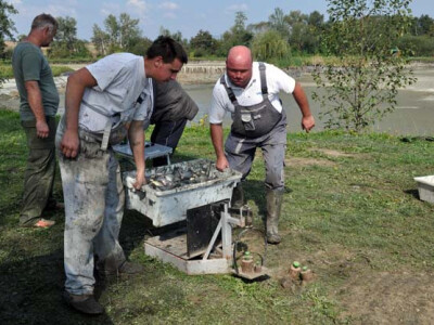 Ispuštanje ribnjaka u Jakšiću