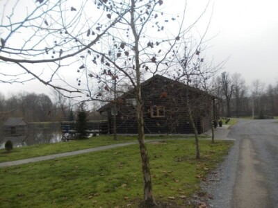 Jedna od kuća za iznajmljivanje uz sam ribnjak