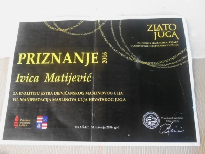 I ulje je dobilo nagradu