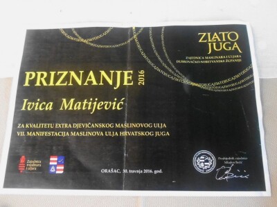 I ulje je dobilo nagradu